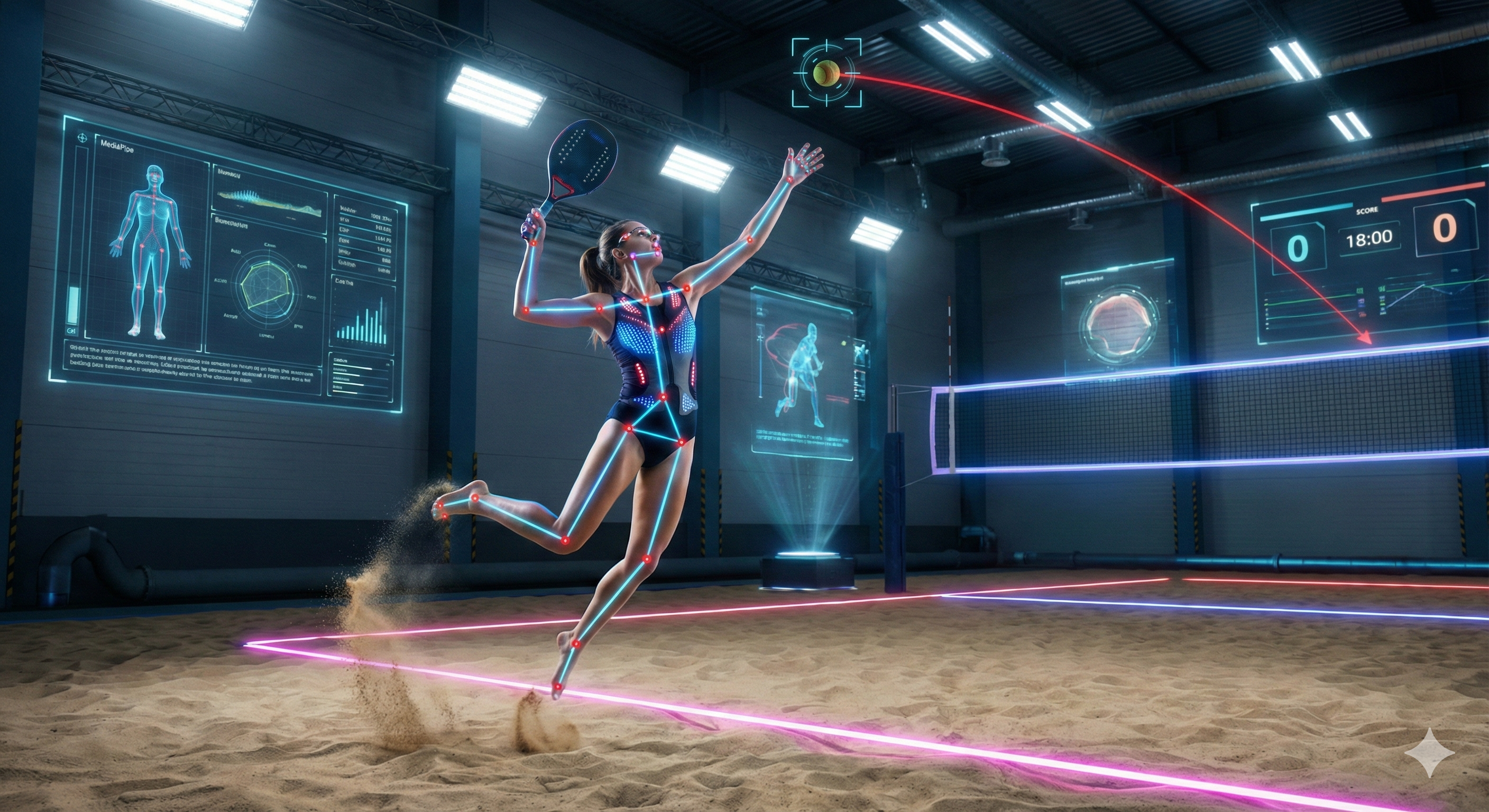 Análises por atleta, dupla, jogo e sessão de treino em beach tennis